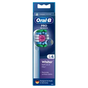 ORAL-B Pro 3D White Kartáčkové hlavy 4 ks