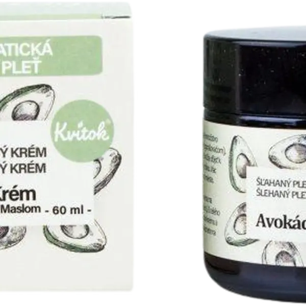 KVITOK Avokádový krém pro mastnou a problematickou pleť - nová receptura 60 ml