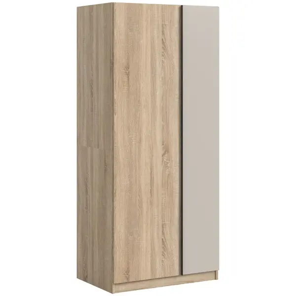 MID.YOU ŠATNÍ SKŘÍŇ S OTOČNÝMI DVEŘMI, Sonoma dub, kašmírová, 80/183/53 cm