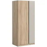 MID.YOU ŠATNÍ SKŘÍŇ S OTOČNÝMI DVEŘMI, Sonoma dub, kašmírová, 80/183/53 cm