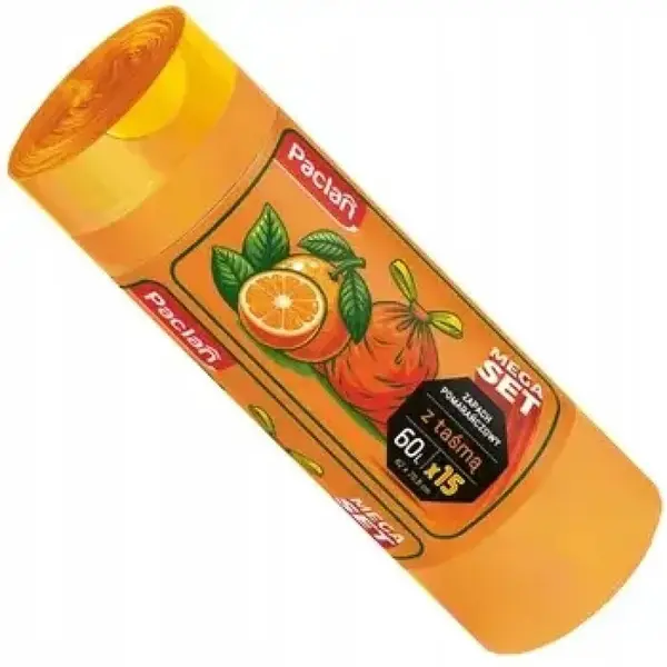 3x Vrecia na odpadky s vôňou pomaranč 60L 15ks-MOVEO