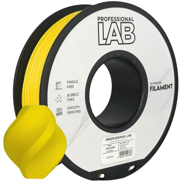 Professional Lab FG-P52-E1, 3D filament, PLA+, Yellow, 1kg, 1,75mm