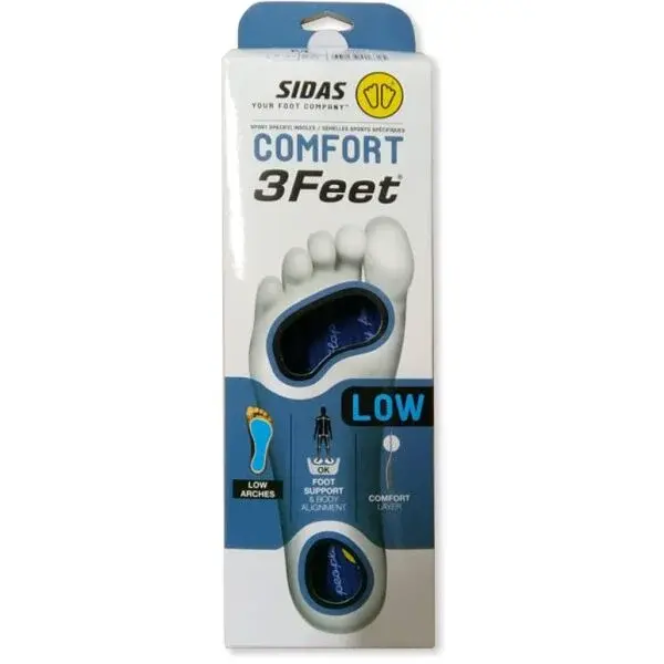 Sidas 3FEET COMFORT LOW Vložky do topánok, modrá, veľkosť