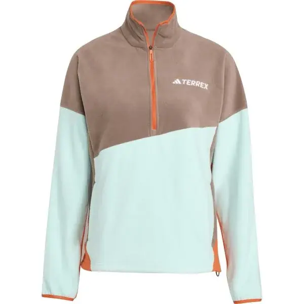 adidas TERREX MULTI CLIMAWARM flís ANORAK Dámska flísová mikina, svetlomodrá, veľkosť