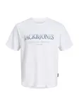 Jack & Jones Junior Tričko 'JJDEVIN DAYTONA'  námornícka modrá / biela