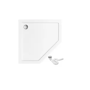 Rea-K6522 sprchová vanička pětiúhelníkový diamond white 90X90X5