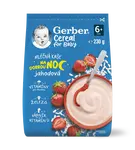 GERBER Cereal mléčná kaše jahodová Dobrou noc 230 g