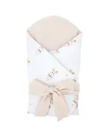 EKO Zavinovačka mušelínová s kokosovou vyberateľnou vložkou a mašľou Ballerina Mouse 75x75cm