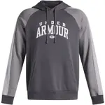 Under Armour RIVAL FLEECE COLORBLOCK Pánská mikina, tmavě šedá, velikost