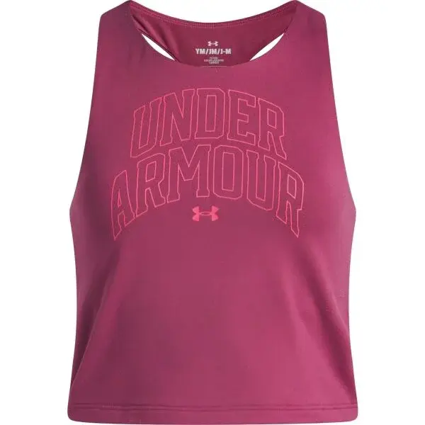 Under Armour MOTION BRANDED TANK Dívčí tílko, červená, velikost S