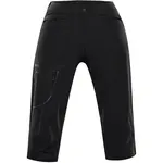 ALPINE PRO WEDERA 2 Dámské tříčtvrteční kalhoty, černá, velikost