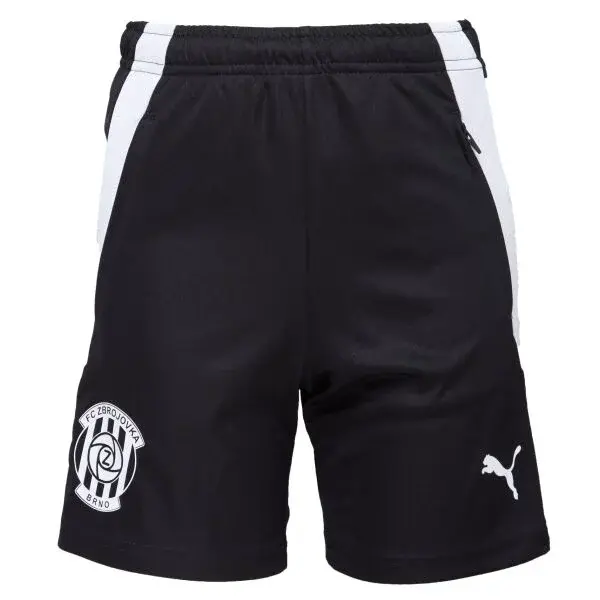 Puma TEAMLIGA TRAINING SHORTS JR - ZBROJOVKA BRNO Dětské sportovní kraťasy, černá, velikost