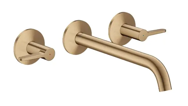 Axor One - Vanová baterie pod omítku, 3-otvorová instalace, kartáčovaný bronz 48431140