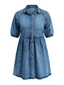 Imily Bela Šaty  modrá denim
