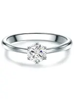 Trilani Prsteň  strieborná / priehľadná