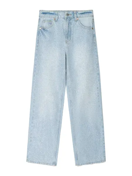 Bershka Džínsy  modrá denim