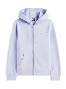 Tommy Jeans Tepláková bunda  svetlomodrá