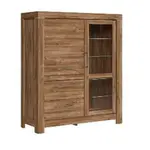 Welnova VITRÍNA, barvy dubu, 115/158,5/42 cm