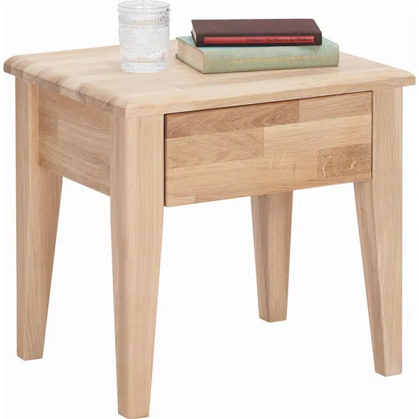 Linea Natura NOČNÍ STOLEK, divoký dub, barvy dubu, 50/48/40 cm