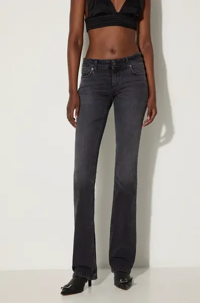 Džíny Fiorucci Faded Black Low Rise Bootcut Jeans