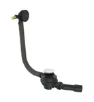 Axor Flexaplus - Vaňová odtoková a prepadová súprava, dĺžka 85 cm, matná čierna 42541670