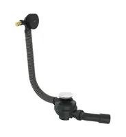 Axor Flexaplus - Vaňová odtoková a prepadová súprava, dĺžka 85 cm, matná čierna 42541670