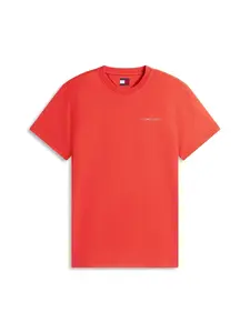 Tommy Jeans Tričko  červená