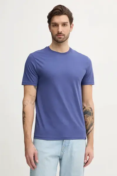 Bavlněné tričko United Colors of Benetton růžová barva, 3U53J1F15