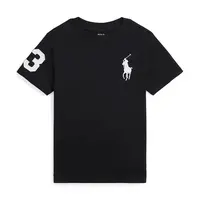 Dětské bavlněné tričko Polo Ralph Lauren černá barva, 322832907055