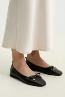 Kožené baleríny Answear.LAB černá barva