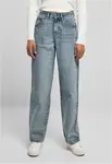 Women's High Waist Denim Trousers 90 ́S Wide Leg Denim - Light Blue