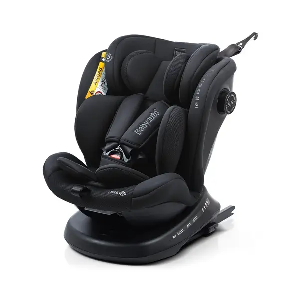 Babyauto VALORA i-Fix i-Size 360° 40-150 autosedačka, JET BLACK