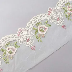 Polyester Flower Lace Trim Ribbon