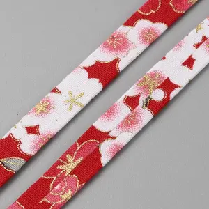 5M Japanese Printed Flower Cotton Ribbons