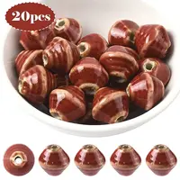 20Pcs Handmade Porcelain Beads