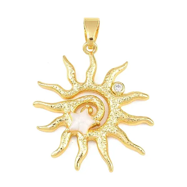 Brass & Enamel & Rhinestone Pendants