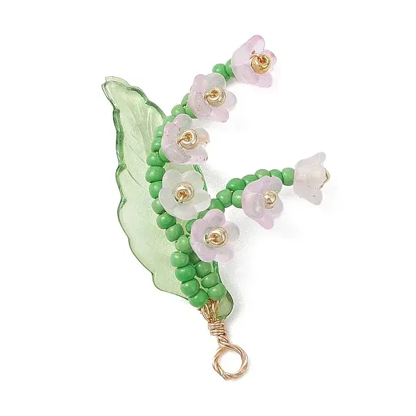 Copper Wired Glass Pendants