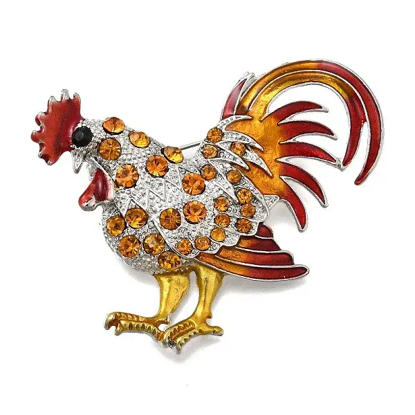 Rooster Enamel Pins