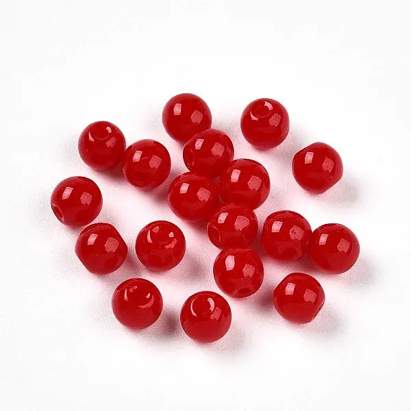 Opaque Solid Color Glass Beads
