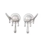 Natural Pearl Ear Studs
