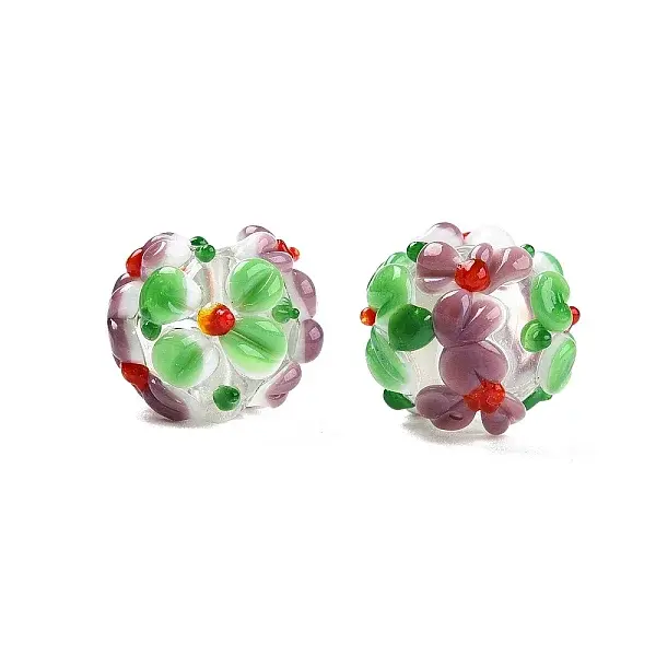 Handmade Two-Tone Lampwork Beads