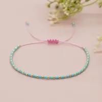 Glass Seed Beads Braided Bead Bracelets