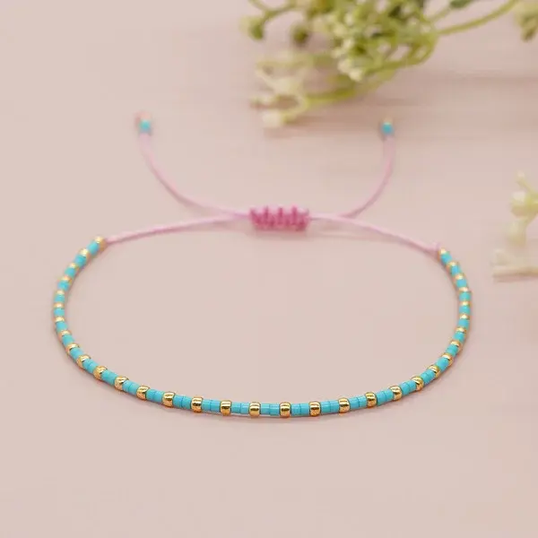 Glass Seed Beads Braided Bead Bracelets