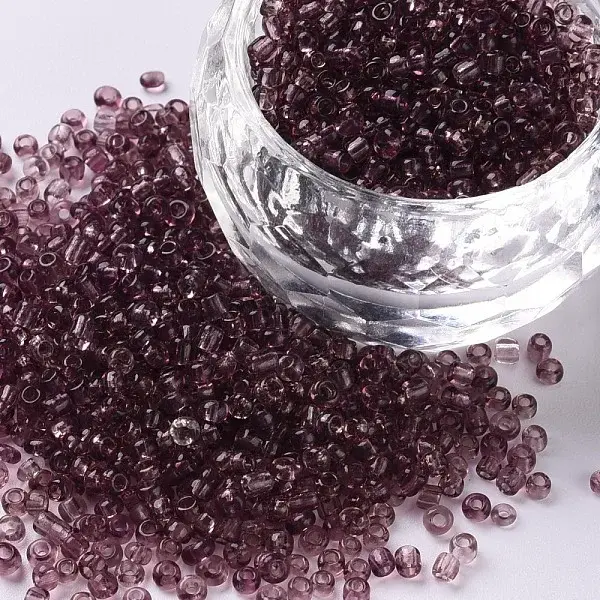 Transparent Round 12/0 Glass Seed Beads