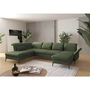 Sit & More SEDACÍ SOUPRAVA, textil, olivově zelená