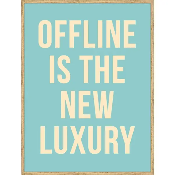 Monee TIŠTĚNÉ OBRAZY NA PLÁTNĚ, text, 30/40 cm