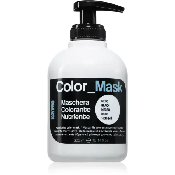 Kaypro Color Mask Nourishing Color Mask farbiaca maska na vlasy odtieň Black 300 ml