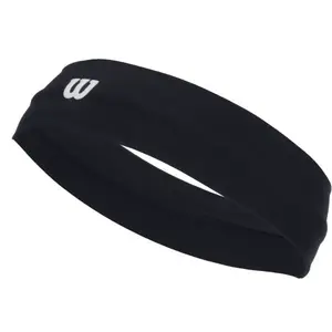 Wilson U LOGO WIDE HEADBAND Sportovní čelenka, tmavě modrá, velikost UNI