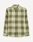 Celio Plaid Cotton Shirt - Mens