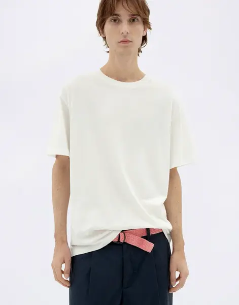 Tričko Thinking MU White Aaron Tee WHITE